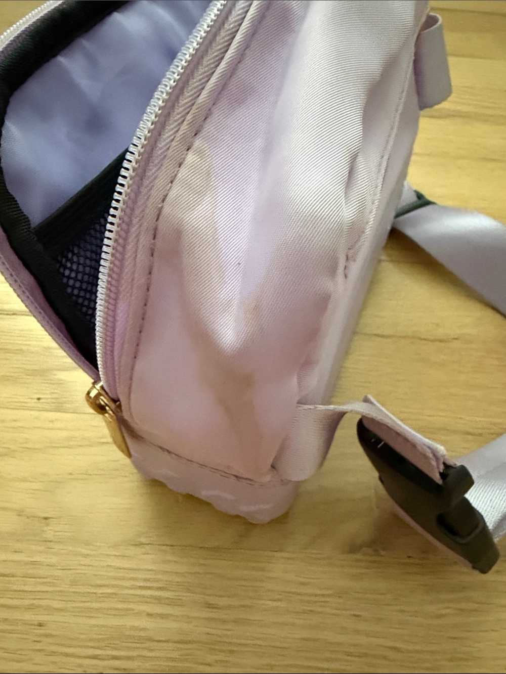 BOGG BAG Lilac Crossbody Belt Bag with Stains - Picture 3 of 8
